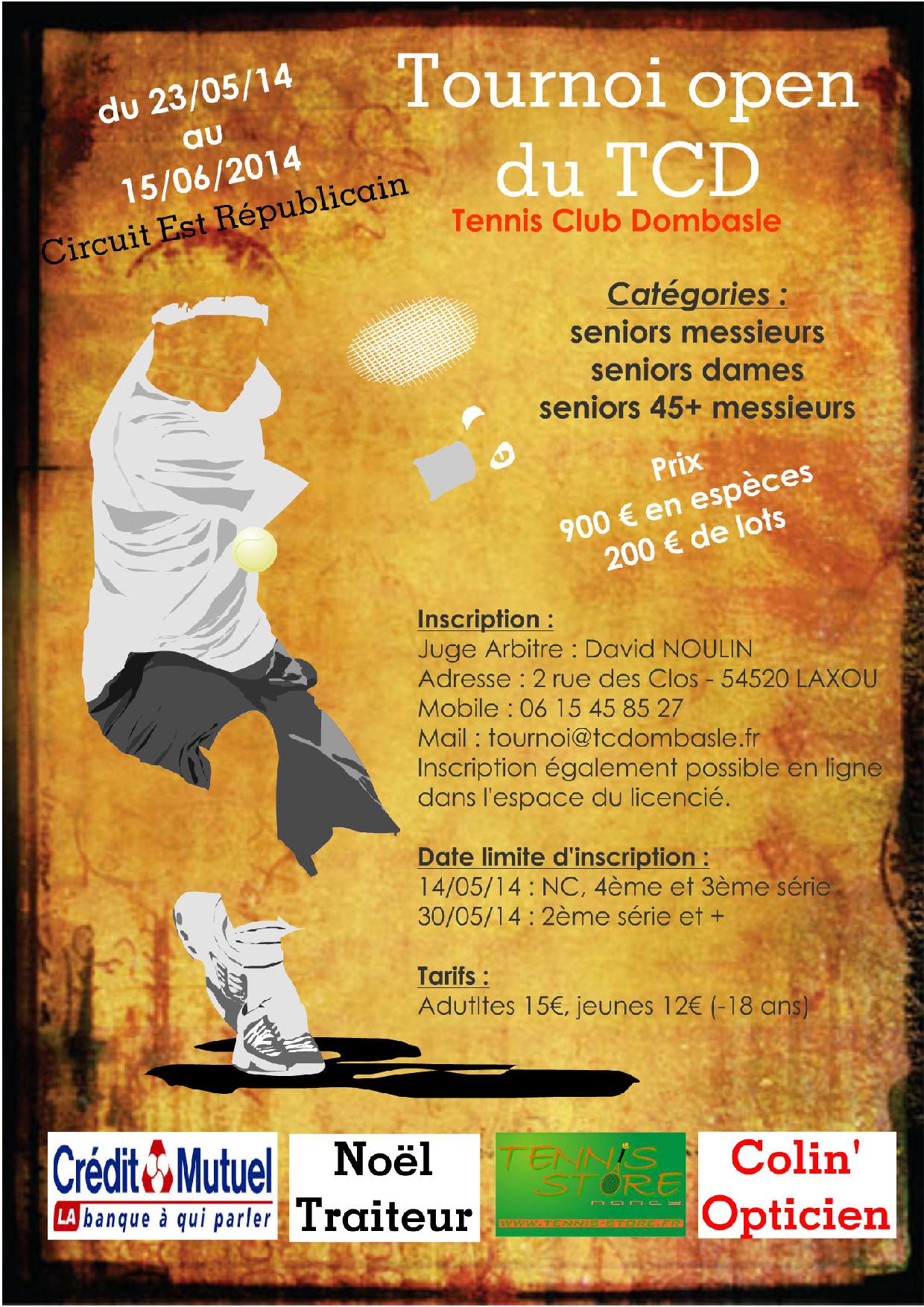 Affiche Tournoi Open 2014