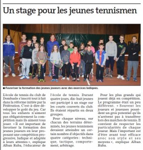 Stage Tennis